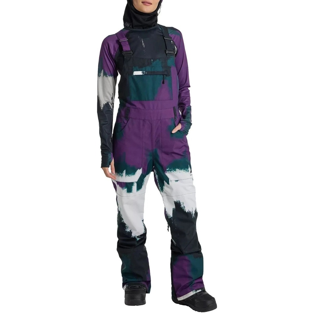 BURTON Avalon Snow Bibs Snowboard Ski Winter Pants Forest Chalk NWT Womens S New